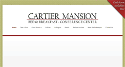 Desktop Screenshot of cartiermansion.com