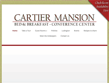 Tablet Screenshot of cartiermansion.com
